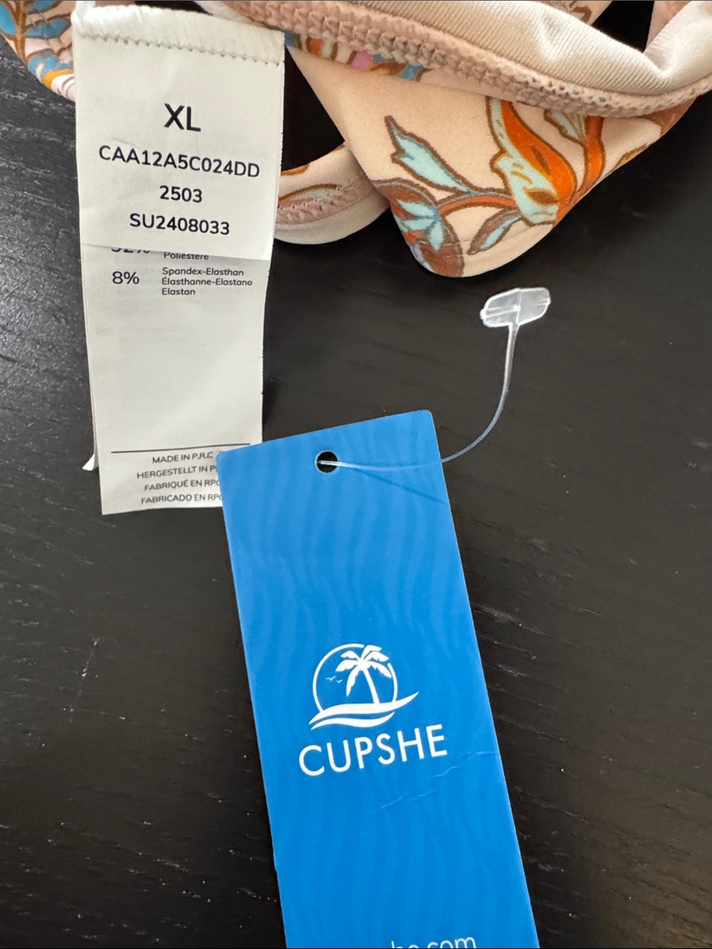 Cupshe Amore Mio Bikini Set size XL - Picture 4 of 8